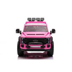 Electric Ride-On Toy Car Duty 24V pink, Two-seater, 4X4 drive with high-performance 24V Engines and suspension, Dual rear EVA wheels, Leatherette seat, 2.4 GHz Remote control, LED light ramp, MP3 player with USB input, ORIGINAL license
