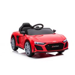 Electric Ride on Car Audi R8 Spyder NEW type, Red, Original Licenced, Battery Powered, Opening Doors, Plastic Seat, 2x 25W Engine, 12V Battery, 2.4 Ghz remote control, Smooth start, MP3 Player