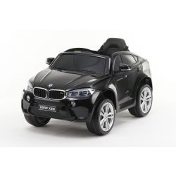 Electric Ride on Car BMW X6M NEW – Single seat, Black, Original Licensed, Battery Powered, Opening Doors, Leatherette Seat, 2x Engine, 12 V Battery, 2.4 Ghz remote control, Soft EVA wheels, Smooth start