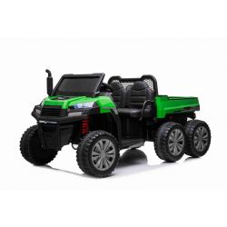 Farm electric car RIDER 6X6 with 4-wheel drive, 2x12V battery, EVA wheels, Suspension axles, 2.4 GHz Remote control, Two-seater, MP3 player with USB / SD input, Bluetooth