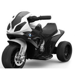 Electric Ride on Trike BMW S 1000 RR, Battery Powered Motorcycle, 3 wheels, Licensed, 1x Engine, 6V Battery, Black