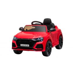 Electric Ride on Car Audi RSQ8, Red, USB/SD input, Leatherette seat, 2x 35W Engine, 12V/7Ah Battery, 2.4 Ghz remote control, Soft EVA wheels, LED lights, Soft start, ORIGINAL License