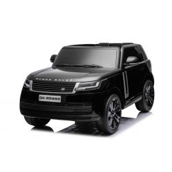 Electric Ride-on car Range Rover Model 2023, Two Seater, Black, Leatherette Seats, Radio with USB Input, Rear Drive with Suspension, 12V7AH Battery, EVA Wheels, Key starter, 2.4GHz Remote Controller, Licensed