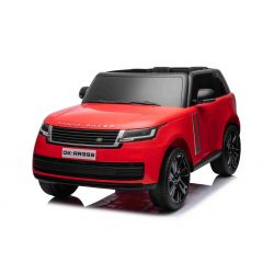 Electric Ride-on car Range Rover Model 2023, Two Seater, Red, Leatherette Seats, Radio with USB Input, Rear Drive with Suspension, 12V7AH Battery, EVA Wheels, Key starter, 2.4GHz Remote Controller, Licensed
