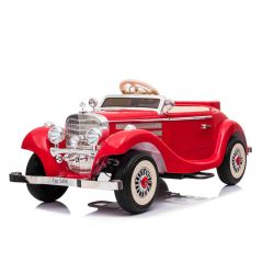 Electric Ride-On Toy Car Mercedes-Benz 540K, Red, Local parental control by steering wheel, 2.4Ghz Remote controller, 12V14AH Battery, 4 X MOTOR, Leatherette Seat, EVA Wheels, Bluetooth, USB, Rear Wheel suspension