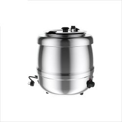 Soup Kettle, Stainless Steel exterior, 35°C – 80°C, 6 thermostat positions, 400 Watts, 10L