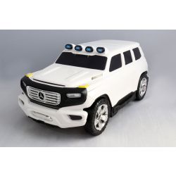 Kids Pull Along Licensed Mercedes-Benz  Ener-G-Force Luggage- White Small Travel Bag