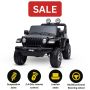 Electric Ride-On JEEP Wrangler, Black, Double Leatherette Seat, Radio with Bluetooth and USB Input, 4x4 Drive, 12V10Ah Battery, EVA Wheels, Suspension Axles, 2.4 GHz Remote Control, Licensed