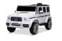 Electric Ride on Car Mercedes G New, White, Original Licenced, Battery Powered, Opening Doors, Single Seat, 2x Engine, Lithium battery, 2.4 Ghz remote control, Rear Suspension, Smooth start