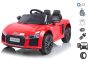 Electric Ride on Car Audi R8 Small, Red, Original Licenced, Battery Powered, Opening doors, 2x 35W Engine, 12 V Battery, 2.4 Ghz remote control, Soft EVA wheels, Suspension, Soft start