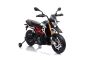 Electric Motorbike APRILIA DORSODURO 900, Licensed, 12V battery, EVA soft wheels, 2 x 18W Engines, Suspension, Metal frame, Metal fork, Auxiliary wheels, Black