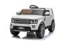 Electric Ride on Car Land Rover Discovery, White, Original Licenced, Battery Powered, LED lights, Opening doors and Hood, 2 x 35W Engine, 12 V Battery, 2.4 Ghz remote control, Suspension, Smooth start, USB/AUX input