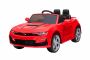 Electric Ride-on car Chevrolet Camaro, Red, Original Licensed, 12V Battery Powered, Opening Doors, Artificial Leather Seat, 2x 35W Engine, LED Lights, 2.4 Ghz remote control, Soft EVA wheels, Smooth start