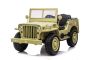 Electric ride-on USA ARMY-car 4X4, Three-seated, MP3 Player with USB / SD input, All wheel suspension, LED lights, Folding windshield, 12V14AH Battery, EVA wheels, Leatherette seats, 2.4 GHz Remote control, 4 x 4 Drive