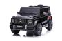 Electric ride-on car Mercedes G with high doors, black, EVA wheels, Single seater, 12V battery, 2.4 GHz Remote controller, 2 X Engine, Rear suspension, USB/AUX input, ORIGINAL license