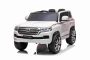 Electric Ride on Car Toyota Landcruiser 12V, WHITE, Leatherette seat, 12V/7AH Battery, Opening doors, 2 x 35W Engine, 2.4 Ghz remote control, Soft EVA wheels, Suspension, Soft start, MP3 Player with USB/AUX input, Licenced