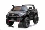 Electric ride-on car Toyota Hilux, Black, EVA wheels, High quality suspension, LED Lights, Double leatherette seat, 2.4 GHz RC, Key start, 4 X MOTOR, 2 x 12V/10Ah Battery, USB, SD card, Bluetooth, ORIGINAL license