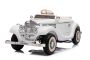 Electric Ride-On Toy Car Mercedes-Benz 540K, White, Local parental control by steering wheel, 2.4Ghz Remote controller, 12V14AH Battery, 4 X MOTOR, Leatherette Seat, EVA Wheels, Bluetooth, USB, Rear Wheel suspension