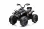 Electric QUAD SUPERPOWER 12V, black, Plastic wheels with rubber band, 2 x 45W Motor, plastic seat, suspension, 12V7Ah battery, MP3 Player