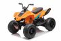 Licensed electric Ride-on quad McLaren Racing MCL 12V 4X4, Orange, Soft EVA wheels, REMOTE CONTROL, Leatherette seat, Rear Suspension, 4 x 35W motor, LED lights, 12V10Ah battery