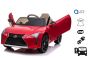 Electric Ride on Car Lexus LC500, Red, Original Licensed, 12V Battery Powered, Vertical opening doors, 2x Engine, 2.4 Ghz remote control, Suspension, Smooth start