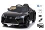 Electric Ride on Car Lexus LC500, Black, Original Licenced, 12V Battery Powered, Vertical opening doors, 2x Engine, 2.4 Ghz remote control, Suspension, Smooth start