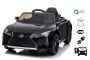 Electric Ride on Car Lexus LC500, Black, Original Licenced, 12V Battery Powered, Vertical opening doors, 2x Engine, 2.4 Ghz remote control, Suspension, Smooth start