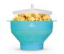 Richard Bergendi PoPuP Microwave Popcorn Popper with Convenient Handles, Silicone Popcorn Maker, Collapsible Bowl with Lid