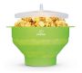 Richard Bergendi PoPuP Microwave Popcorn Popper with Convenient Handles, Silicone Popcorn Maker, Collapsible Bowl with Lid