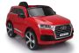 Electric Ride on Car Audi Q7 Quattro New, Red, Original Licenced, Battery Powered, Opening Doors, Single Seat, 2x Engine, 12 V Battery, 2.4 Ghz remote control, Soft EVA wheels, Smooth start