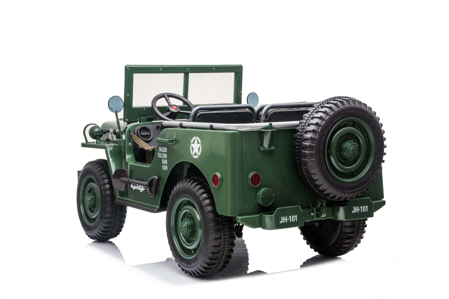 Army Militärfahrzeug sc Kinderfahrzeug 12V Kinder Elektro Auto Geländewagen U.S 