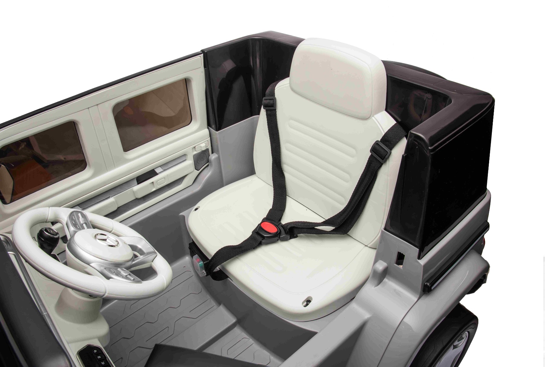 Opening doors, 3-point seat belt