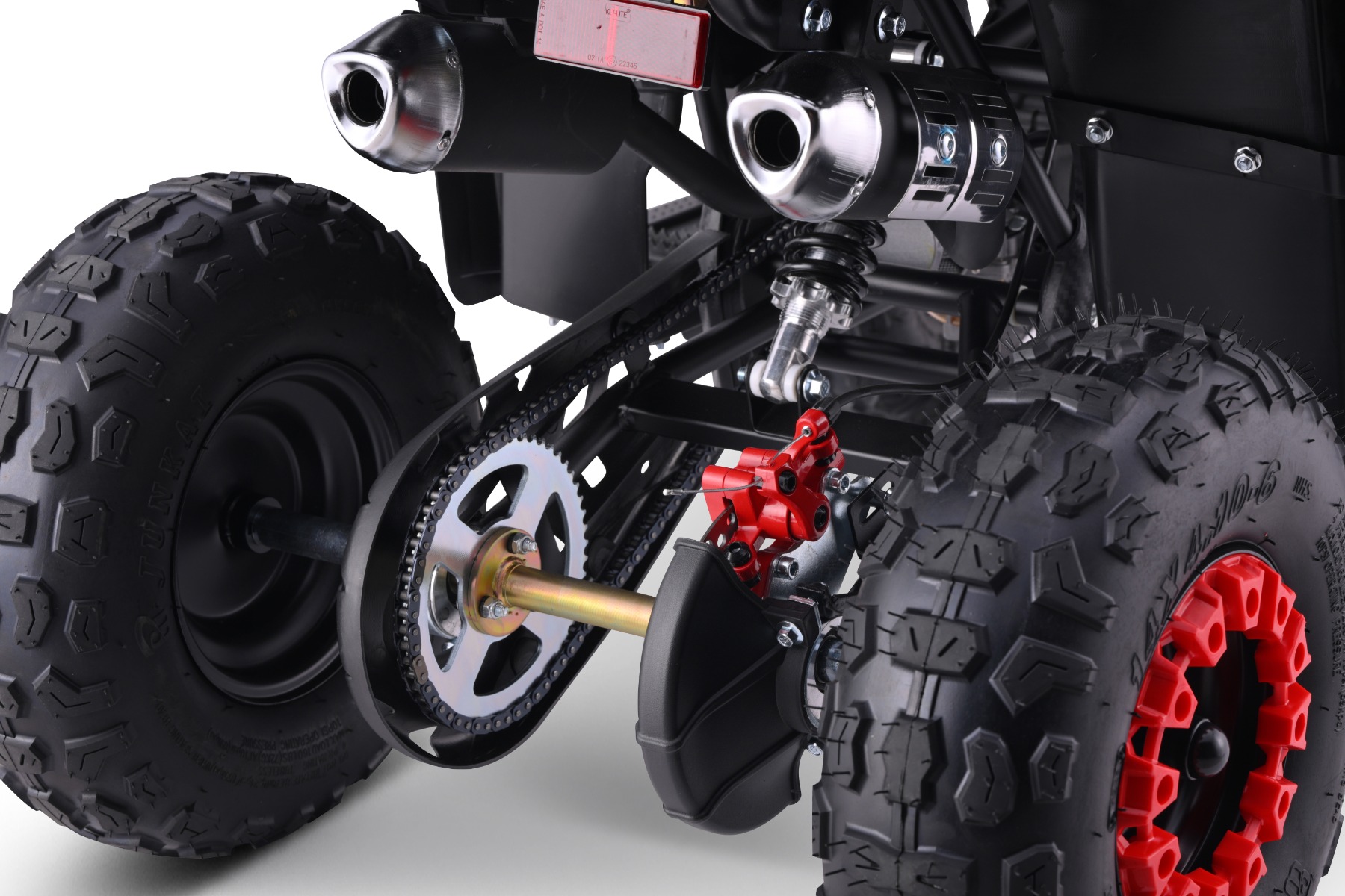 Double sport exhaust with protectors