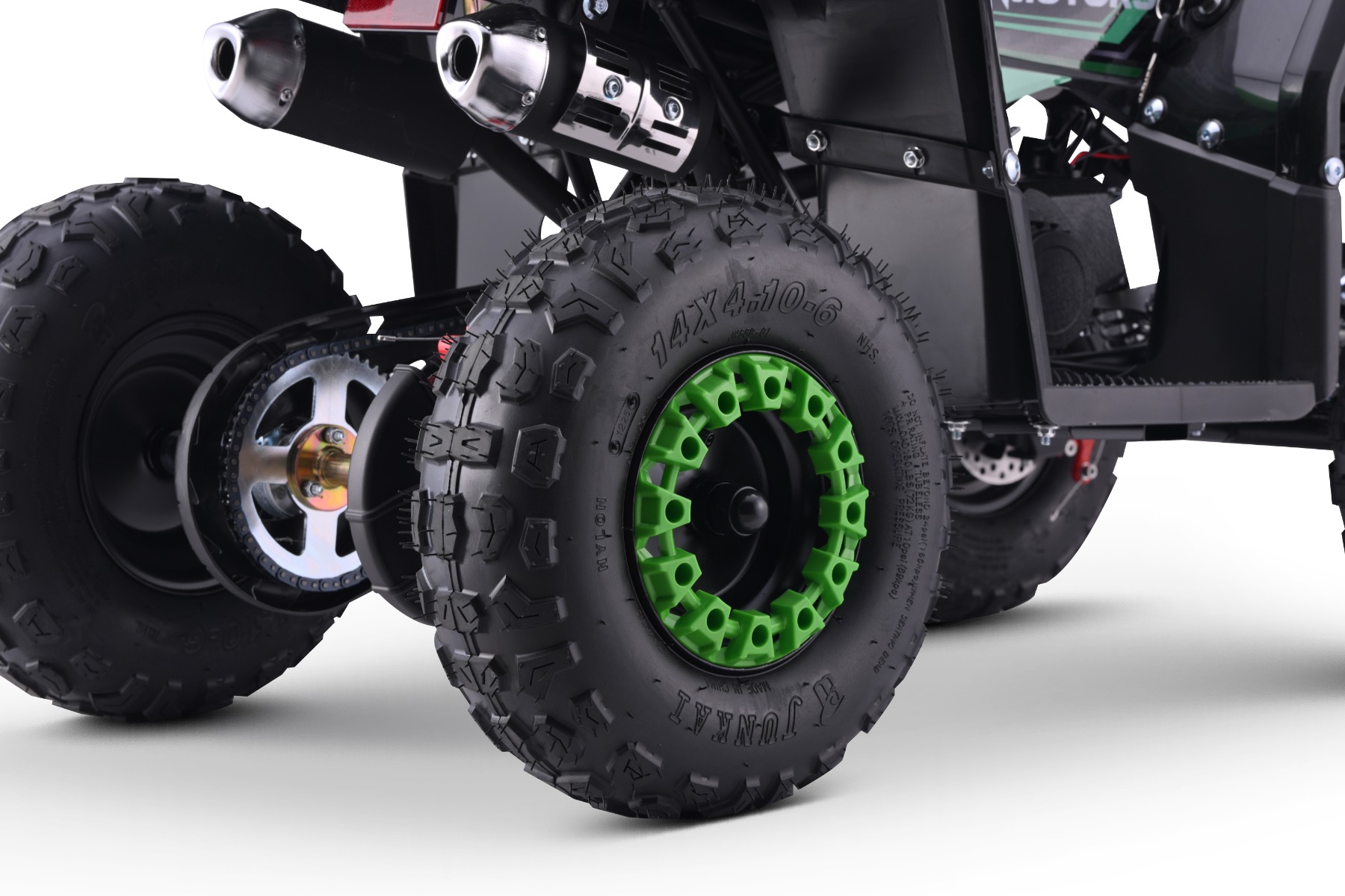 Double sport exhaust with protectors