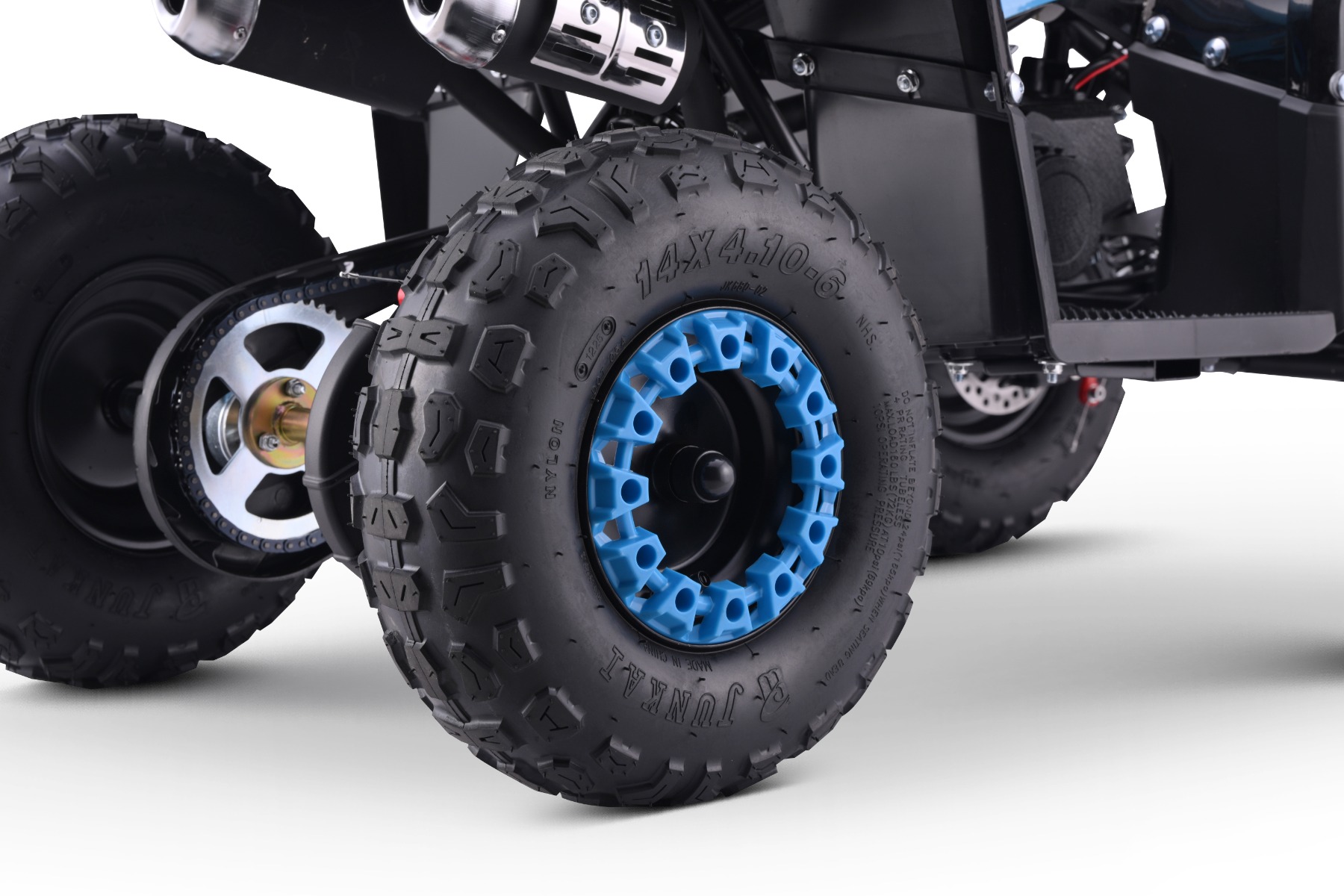 Double sport exhaust with protectors