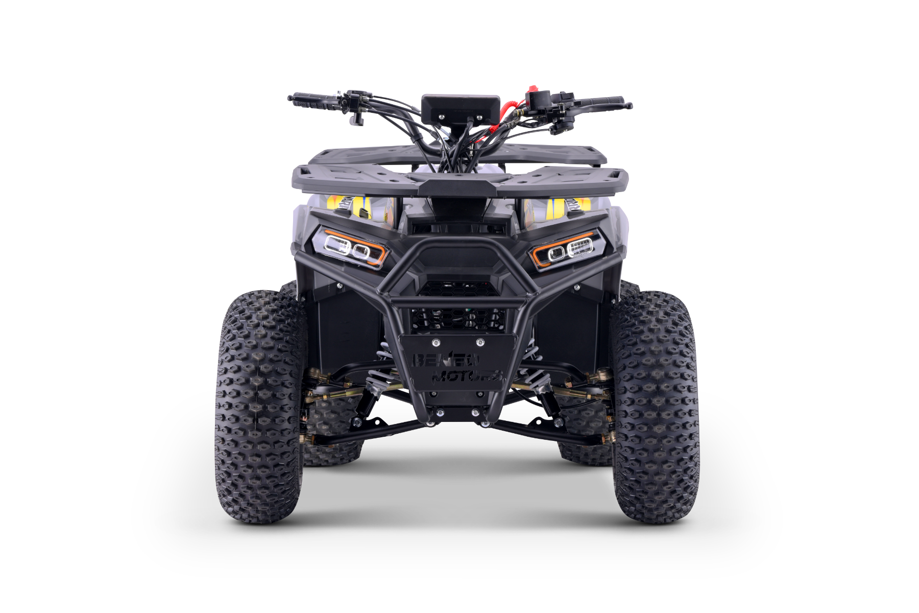 LED lights, front and rear metal racks