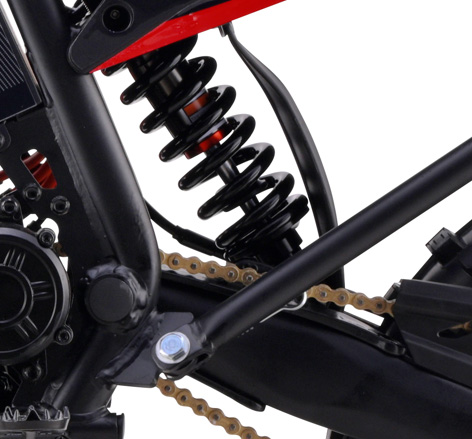 Rear shock absorber and stand