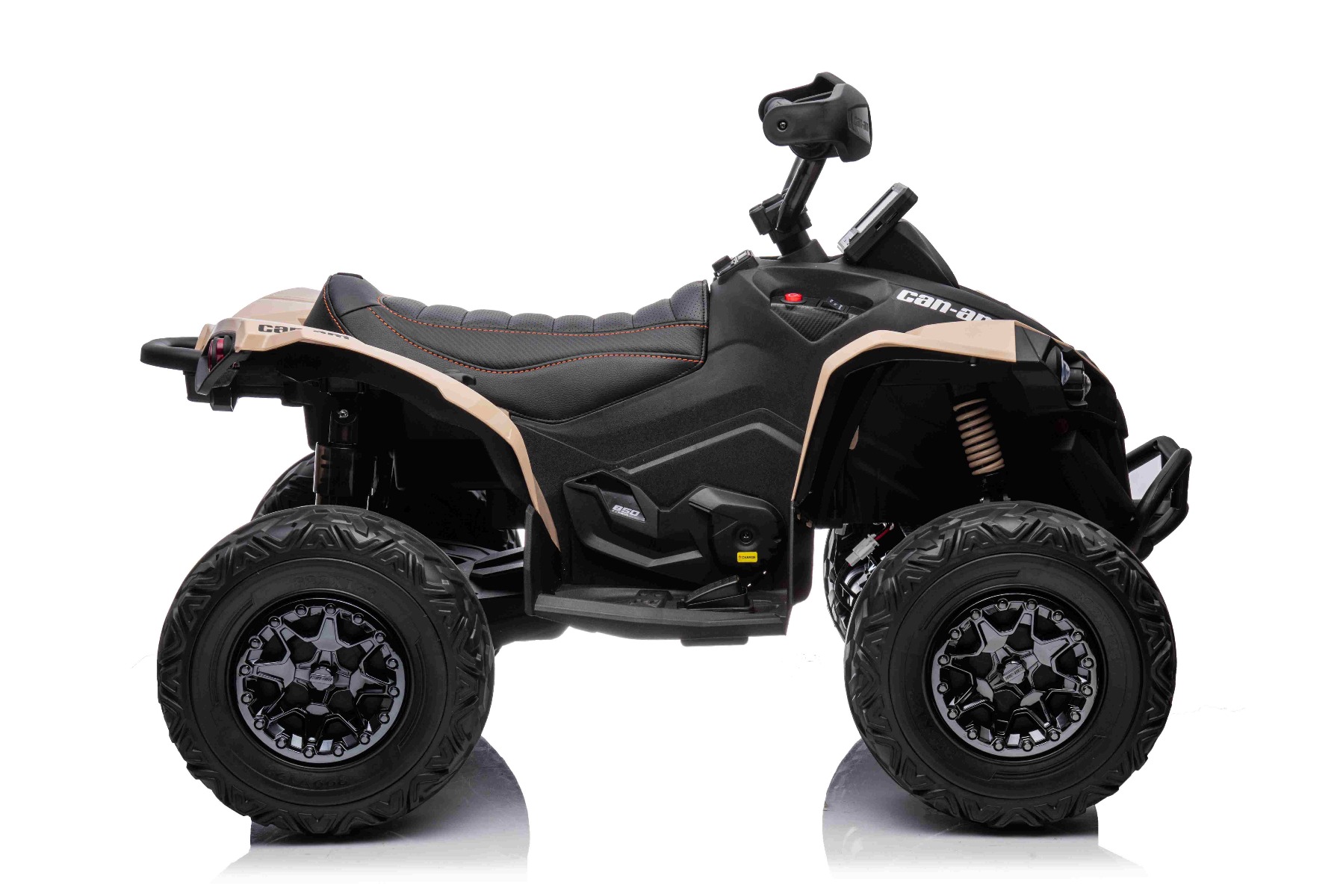 Quad Electric Enfants 12V, Can-am Renegade, Kaki, Voiture Electrique  Enfants 12V, lumières LED, Batterie 12V, Moteurs 2 x 35W, Roues Souples en  EVA, Lecteur MP3 avec entrée USB/AUX, sous Licence : 